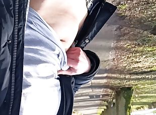 en-plein-air, public, amateur, ados, gay, allemand, jeune-18, européenne, euro, solo