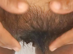 Hairy Asian pussy fucked by big cock