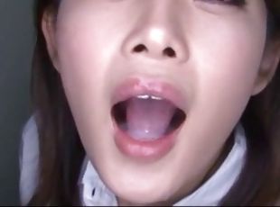 asiatisk, blowjob, cumshot, milf, japansk, compilation, svelging, cum