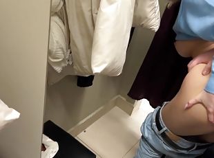 A Real Creampie In The Cum In My Tight Pussy While I Try On Jeans