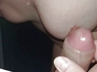 Gagging when cum in her throat