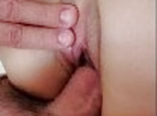 asien, masturbieren, muschi, dilettant, beule-schuss, junge, creampie, füße, beule, fest-tight