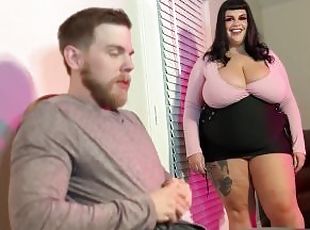 Bossy Bitch BBW Keeps Her Employee on His Toes and His Cock in Her Mouth