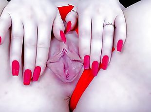 klitoris, onani, orgasme, pussy, amatør, hjemmelaget, fingret, truser, britisk, undertøy