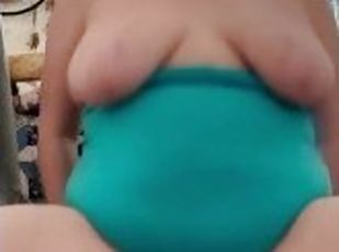 BOUNCING ON MY YOGA BALL WHILE I PLAY WITH MY BIG TITTIES AND WET PUSSY ??????????????