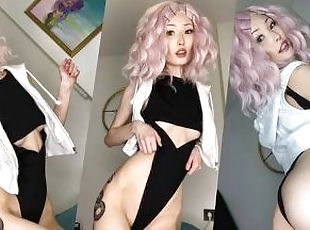 Pink hair beuty and your dick