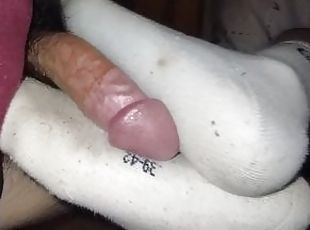 amatør, cumshot, milf, handjob, føtter, pov, cum, fetisj, footjob, hvit