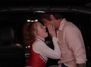 Redhead cheerleader Madi Collins gets fucked good and proper