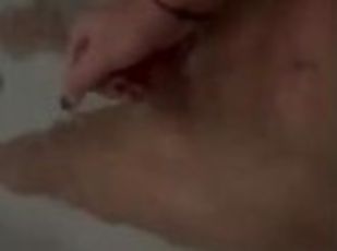 Orgasm in bathtub, stepmother rub my dick????