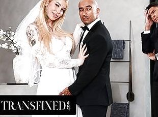 TRANSFIXED - Gorgeous Trans Bride Gracie Jane Cheats With Her Man Of Honor Just Before Her Wedding