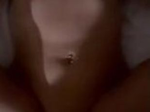 Sexy Milf with nipple rings gets a hard dick in her pussy (Follow Hotpetitemom on OF)