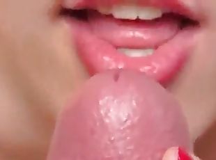 Red lips blowjob