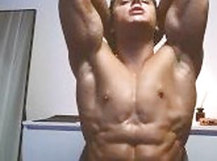 Flexing BEST SHREDDED ABS & Jerking Cock (Andrewad)