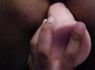 masturbation, amateur, anal, ébène, milf, jouet, double, solo, pénétrante