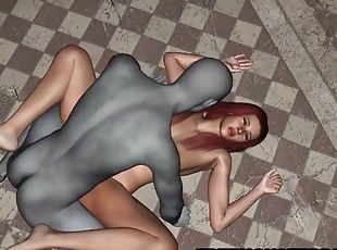 3d busty babe sucks and fucks a zombie