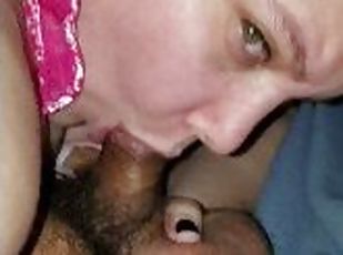 Bbw wife sucks my cock