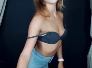 Extremely hot teen doing a striptease more at cams228.com