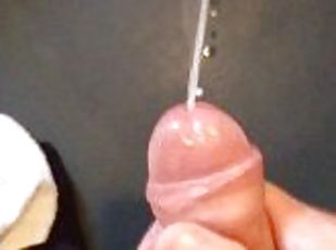 Huge cumshot! (10 squirts of cum)