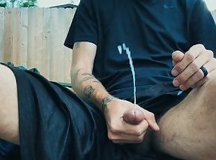 Playin with my soft dick outside (no sound)