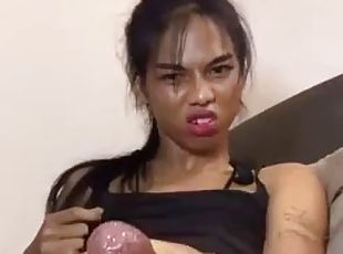 BIG DICK AND BALLS LADYBOY