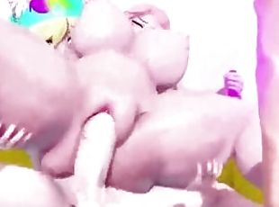 Futa Futanari Anal Gangbang DP and Huge Cumshots 3D Hentai