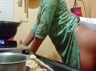 Indian Hot Wife Got Fucked While Cooking In Kitchen