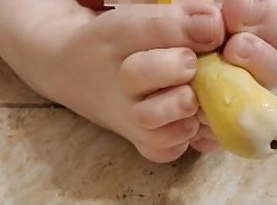 Footjob Leads To Huge Mess!