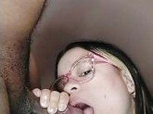 sucking cock with glasses