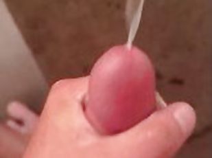 extrem, gigantisk, masturbation, cumshot, juckande, sprut, massiv, bollar, kuk