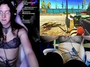 Trans gamer girl streamer ends up masturbating more than playing Escape from Tarkov