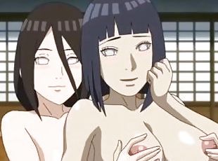 Himawari y Hinata cachondas se follan duro a Naruto