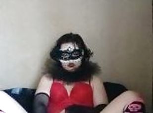 Sexy clown fucks themself, full video on onlyfans