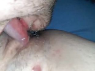 svær, pussy, amatør, hjemmelaget, creampie, par, pov, cum, pikk