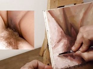 JOI OF PAINTING EPISODE 105 - Fresh and Wet Pubes