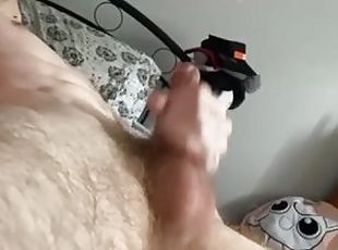 #Shorts Naked In Bed Stroking Cock And Showing Asshole Close Up