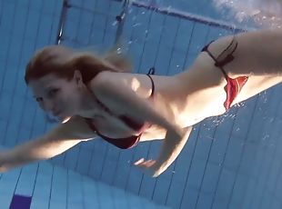 See A Beautiful Russian teen 18+ Nastya Underwater